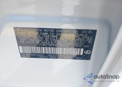 2025 Lexus Is 350 F Sport Design z USA, uszkodzony, nr VIN JTHBZ1B29S5086559